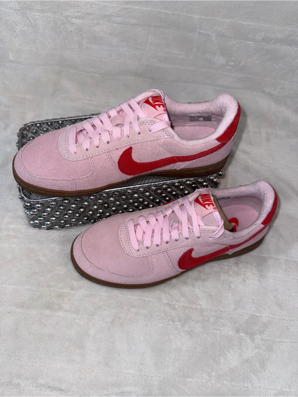 Nike Cortez TXT Pink Red White Sz 6.5Y 8Women. Style HF9994-600 - Picture 3 of 16